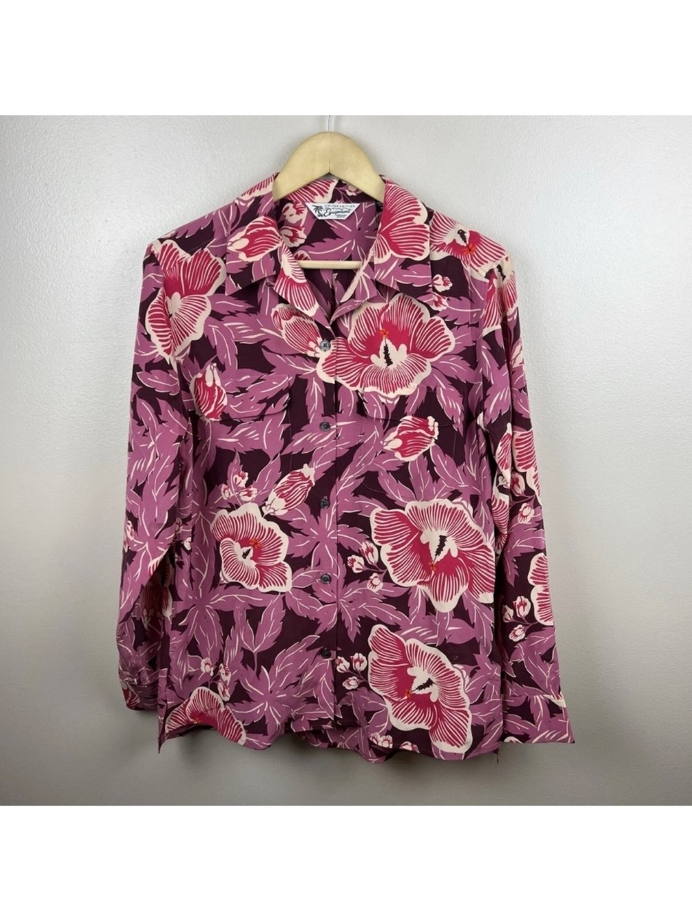 NWOT Equipment Pink Floral Button-Down Shirt
